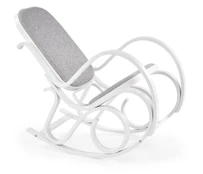 Fotelis Max Bis Plus, baltas/pilkas, 90 cm x 52 cm x 95 cm kaina