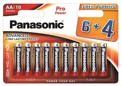 Panasonic Pro Baterijos AA (6+4vnt) (Nekraunama) kaina