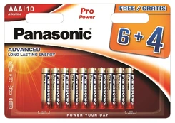 Elementai Panasonic Batteries LR03PPG/10BW 6+4F kaina