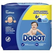 Drėgnos servetėlės Dodot, 384 vnt. kaina