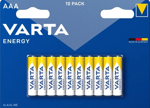 Elementai VARTA ENERGY, AAA, šarminiai, 10 vnt.