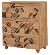 Komoda Kalune Design Leva Gravis Triangle, ruda, 43 x 80 cm x 95 cm kaina