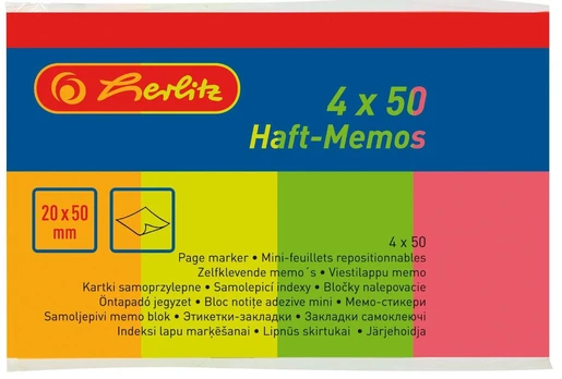 Lipnūs lapeliai Herlitz, 200 vnt.