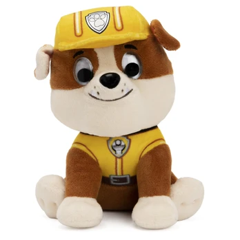 Pliušinis žaislas Spin Master Paw Patrol Rubble, rudas/baltas, 15 cm