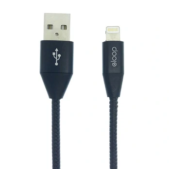 Kabelis ORSEN S31 Lightning 2.1A 1.2m Juodas