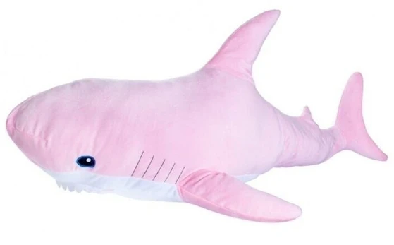 Pliušinis žaislas Fancy Shark, rožinis, 42 cm