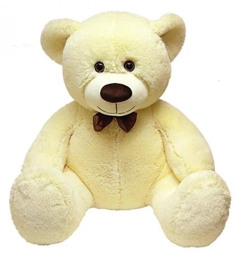 Pliušinis žaislas Fancy Teddy Bear, baltas, 52 cm