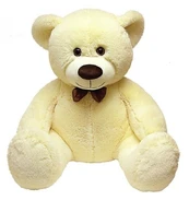 Pliušinis žaislas Fancy Teddy Bear, baltas, 52 cm kaina