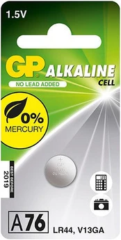 Elementai GP Batteries, LR44, 1.5 V, 1 vnt.