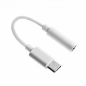 Adapteris Fusion Accessories Audio Adapter 3.5 mm, USB-C, balta kaina