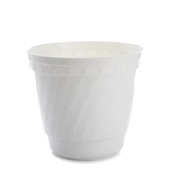 Vazonas Uniplastex UDB22, plastikinis, Ø 22 cm, baltas