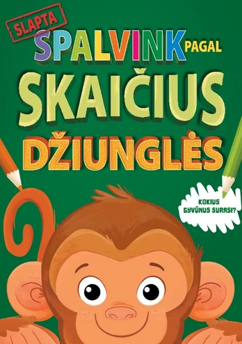 KNYGA Spalvink pagal skaičius. Džiunglės