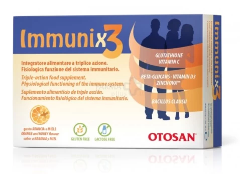 Maisto papildas IMMUNIX 3 N40 kramtomos tabletės