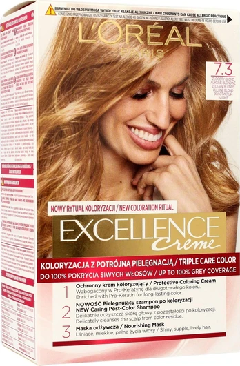 Plaukų dažai L'Oreal Excellence Creme, Hazelnut Brown, 6.41, 0.048 l