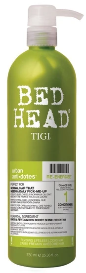 Tigi Bed Head Bed Head Urban Antidotes Re-Energize Šampūnas energizuojantis šampūnas normaliems plaukams 750ml