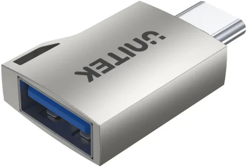 Adapteris Unitek USB-C - USB USB-C male, USB female, sidabro