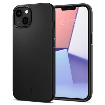 Telefono dėklas Spigen Thin Fit, Apple iPhone 13, juoda