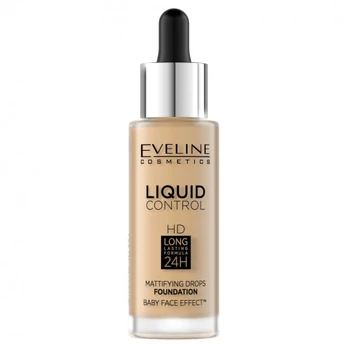 Tonuojantis kremas Eveline Liquid Control HD 016 Vanilla Beige, 32 ml
