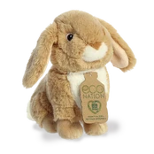 Pliušinis žaislas Aurora Eco Nation Plush Rabbit, rudas, 20 cm kaina