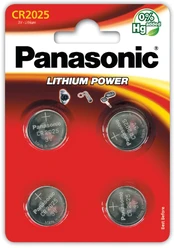 Elementai Panasonic 66069, CR2025, 3 V, 4 vnt. kaina