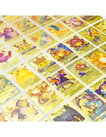 Pokemon auksinės kortos 10 vnt .nekolekcinės (analogas)