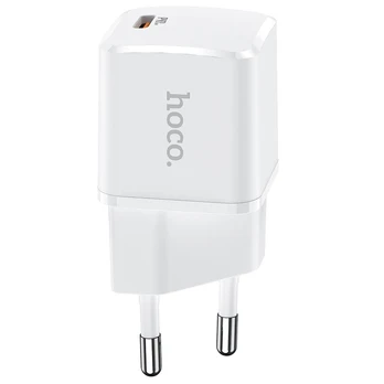 Įkroviklis Hoco N10 PD20W USB-C, balta, 20 W