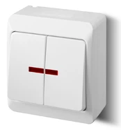 Jungiklis Elektro-Plast Hermes 0342-02, 2kl, baltos sp. kaina