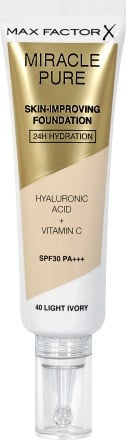 Tonuojantis kremas Max Factor Skin-Improving Miracle Pure 40 Light Ivory, 30 ml