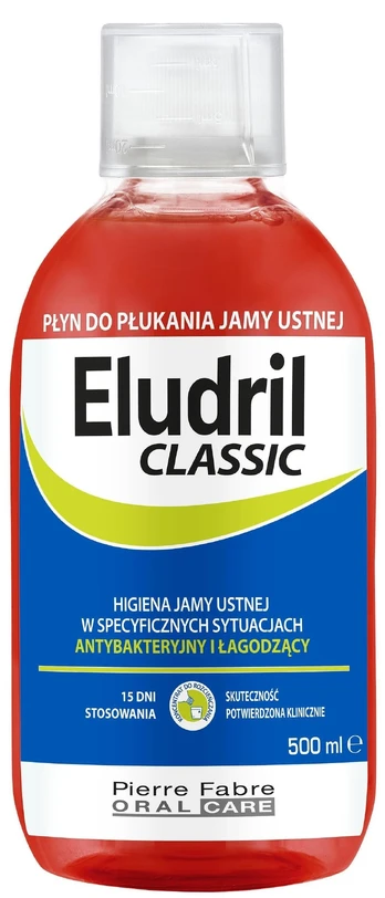 ELUDRIL Classic burnos skalavimo skystis 500ml
