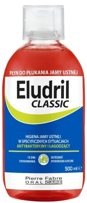 ELUDRIL Classic burnos skalavimo skystis 500ml kaina