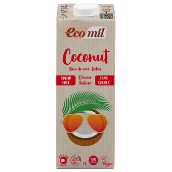 Kokosų gėrimas be cukraus, ekologiškas