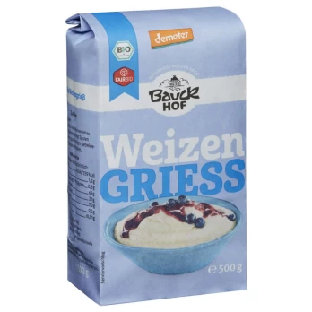 Kviečių manų kruopos, biodinaminės