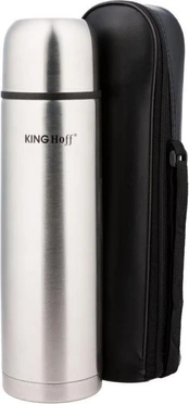 Termosas King Hoff Click-Clack, 1 l, nerūdijančiojo plieno kaina
