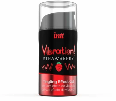 Lubrikantas INTT VIBRATION STRAWBERRY 15 ml