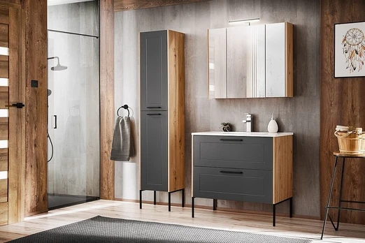 Vonios spintelė COMAD MADERA GREY 820 FSC, pilka