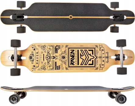 Riedlentė Longboard Raven Solid, 105 cm