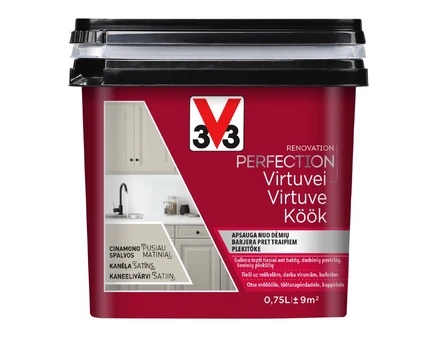 Emaliniai dažai V33 Renovation Perfection Kitchen, 0.75 l, cinamono