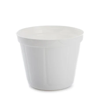 Vazonas Uniplastex UDC16, plastikinis, Ø 16 cm, baltas