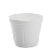 Vazonas Uniplastex UDC16, plastikinis, Ø 16 cm, baltas kaina