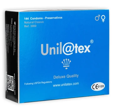 Prezervatyvai UNILATEX NATURAL 144 vnt