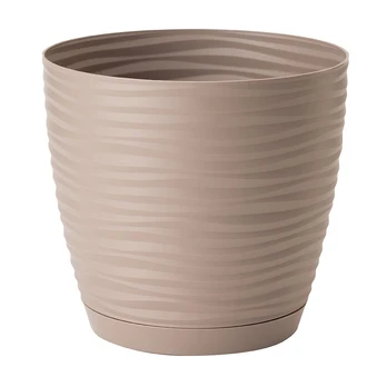 Vazonas 3000 051, plastikinis, Ø 10.7 cm, rudas