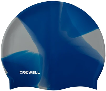 Plaukimo kepuraitė Crowell Multi Flame, mėlyna/pilka