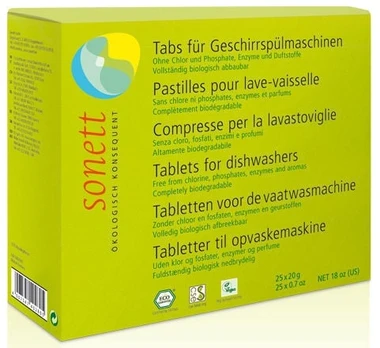 Tabletės indaplovėms, ekologiškas