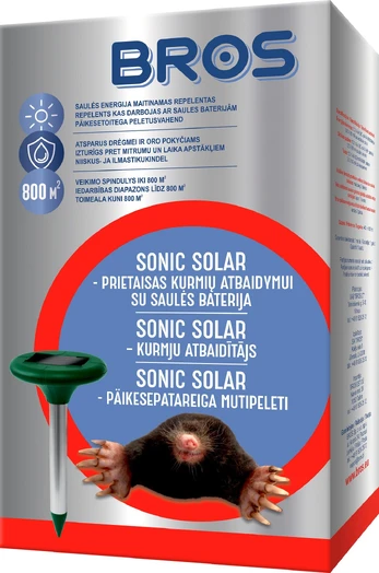 Bros kurmių atbaidytuvas Sonic Solar