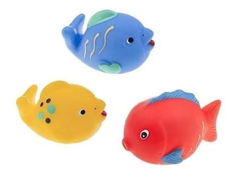 Žaislinis gyvūnas Tullo Rubber Fish, 3 vnt.