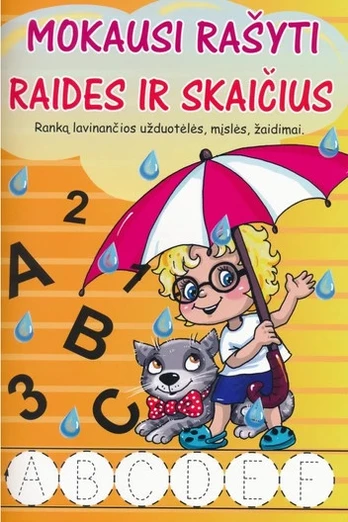 KNYGA Mokausi rašyti raides ir skaičius