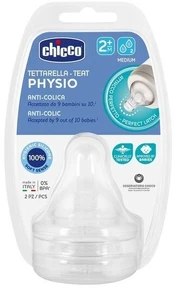 CHICCO Teats Perfect 5 2m+ vidutinis SIL 2 vnt