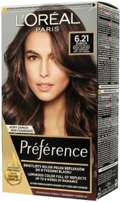 Plaukų dažai L'Oreal Preference, Zurich, 6.21, 0.16 l kaina