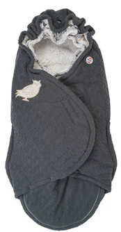Vaikiškas miegmaišis Lodger Bunker Folklore Fleece, pilkas, 98 cm kaina