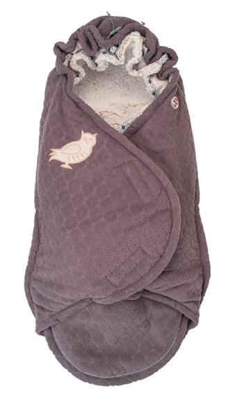 Vaikiškas miegmaišis Lodger Bunker Folklore Fleece, violetinis, 98 cm